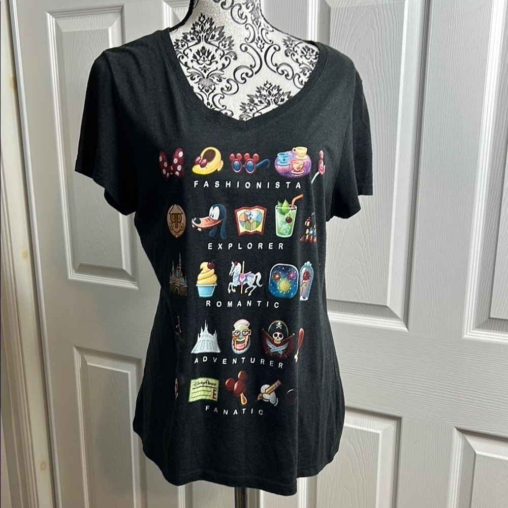 Disney Parks Fun Dark Gray Icons Goofy Ears Mickey L